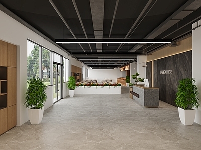 现代简约自助餐厅