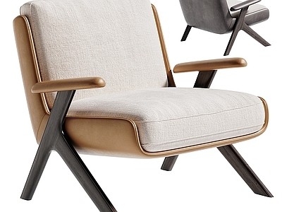 中古风休闲椅 Minotti