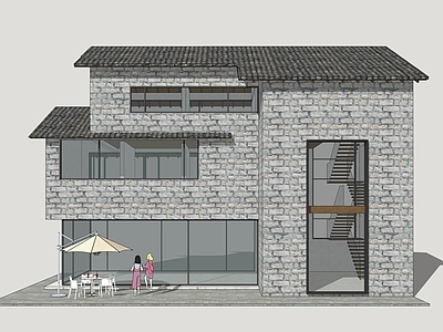 现代民宿建筑 乡村民宿 民宿建筑 山地民宿 民居改造设计