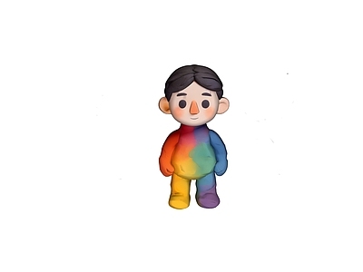 孟菲斯雕塑摆件 雕塑 摆件 人物 潮玩