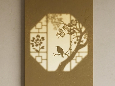 新中式挂画 现代中式挂画 光影挂画