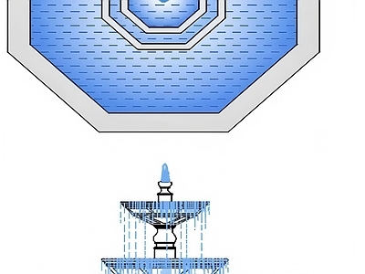 假山水景图库 水池景观