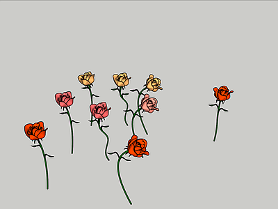 现代花草