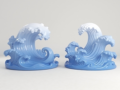 新中式景观雕塑 现代雕塑 景观雕塑 浪花雕塑 海浪雕塑 雕塑小品