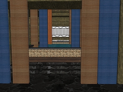 新中式古建筑 布坊 古代染坊