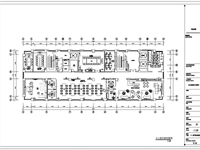 整体办公空间 现代整体办公空间 830m²图纸 整层办公空间 现代开放办公室 办公会所图纸