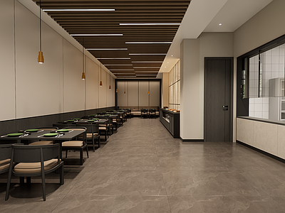 现代简约自助餐厅