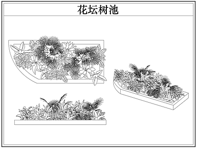 灌木种植 花坛树池灌木