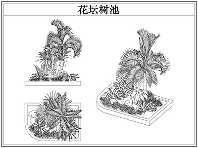 灌木种植 花坛树池灌木