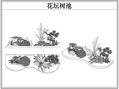 灌木种植 花坛树池灌木