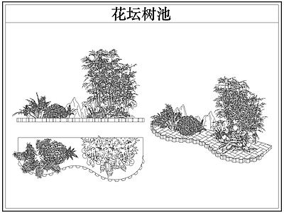 灌木种植 花坛树池灌木