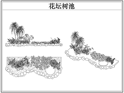 灌木种植 花坛树池灌木