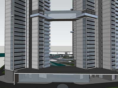 现代主义超高层住宅楼 高晨住宅建筑