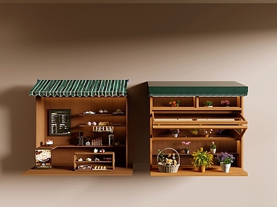 原木风食品展台