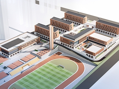 现代主义学校建筑 现代学校建筑 教学楼建筑 中小学建筑 行政楼办公楼
