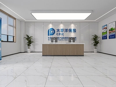现代简约办公大厅