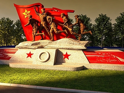 中式景观雕塑 景观雕塑