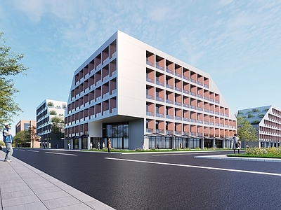 现代主义学生宿舍 学生公寓 大学生宿舍