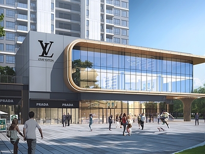 现代主义商业街 销售中心 展示中心 多元化社区空间 社区服务中心