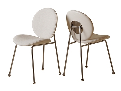 奶油风餐椅 现代轻奢餐椅