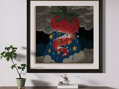 中古风儿童挂画 现代复古中古挂画