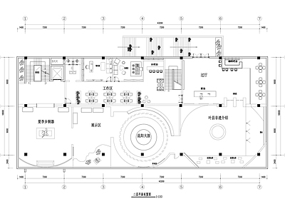 文化展厅 非遗文化展厅平面 非遗馆设计平面图 非遗展厅平面图