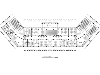 整体办公空间 综合办公室平面图 整体办公室平面图 办公空间设计平面 办公室设计平面图