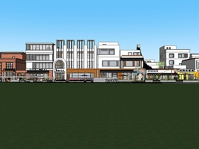 现代商业街 网红文创街区 街区外摆商业 网红打开街区 城市更新商业