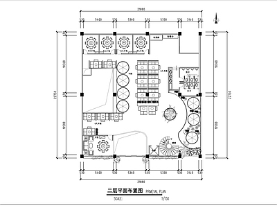 其他餐饮空间 主题餐厅平面图 餐厅空间设计平面 休闲餐厅平面图