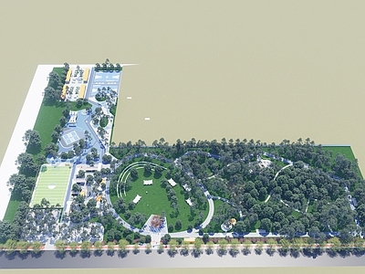 现代主义体育公园 体育公园 社区公园 口袋公园 球场 草坪