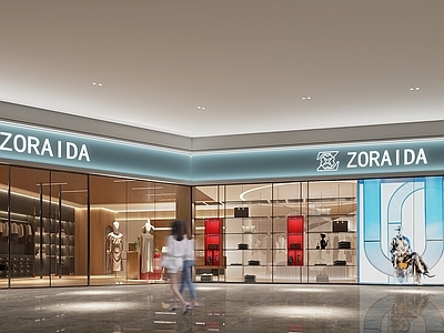 现代服装店 服装店门头