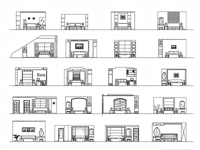 公寓建筑 卧室立面大全