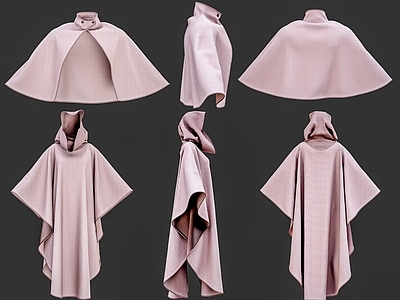 极简节日用品 披风斗篷 魔法披风魔法斗篷 连帽斗篷服饰 宽松带帽披肩外套 复古纯色兜帽披风