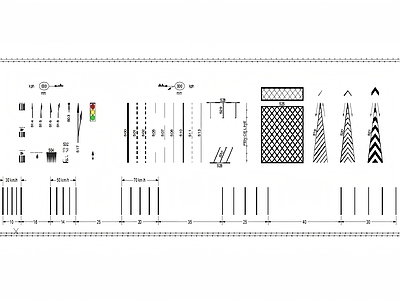 交通工具图库 道路标线模板