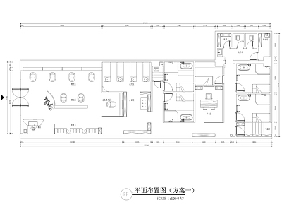 理发店 美发沙龙平面 理发店