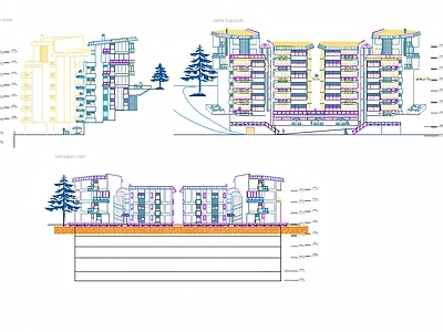 公寓建筑 标准公寓住宅施工