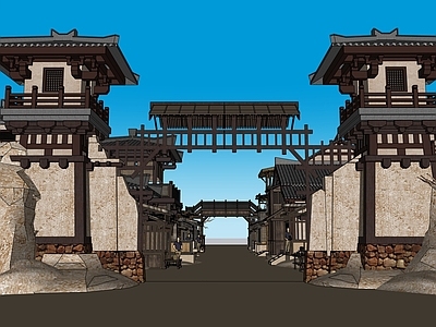 中式古建商业街