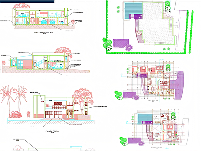公寓建筑 标准双层别墅