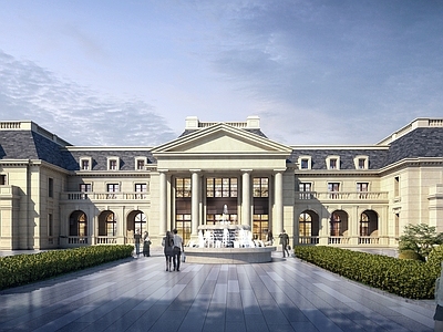 欧式古建风格建筑