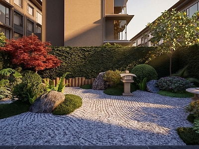 日式别墅庭院