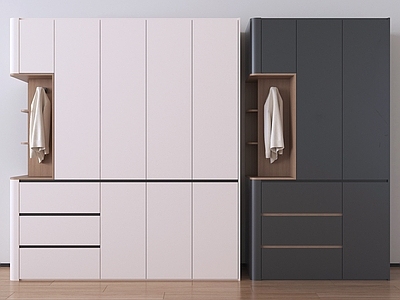 现代简约衣柜 实木衣柜定制衣柜