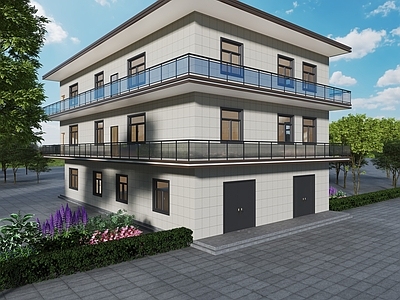 现代主义其他住宅外观 别墅外观 别墅自建房 建筑外立面