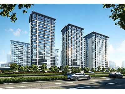 高层住宅 住宅施工图效果图 住宅小区全套图纸 住宅施工图 小区总图 小区