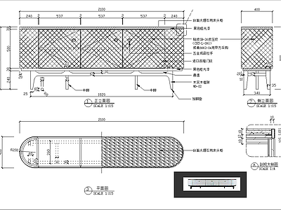 柜子 电视柜图纸