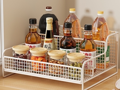 现代简约厨房用品 调料 酱油 料酒 厨房 厨房摆件