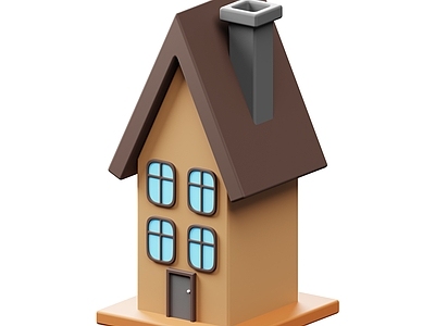 现代简约其他住宅外观 卡通建筑 楼房
