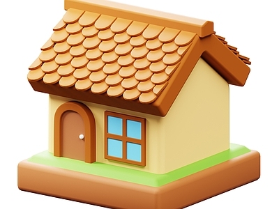 日式其他住宅外观 卡通建筑 房屋