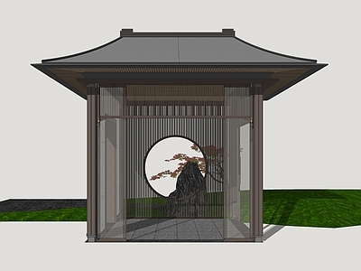 新中式景观亭子 金属凉亭 休闲凉亭 景亭