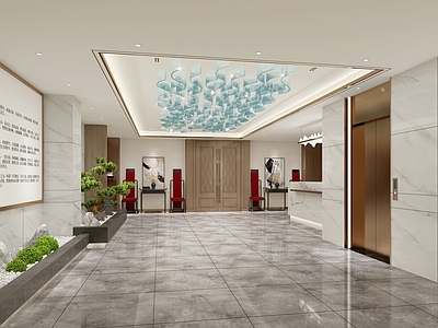 新中式酒店大堂