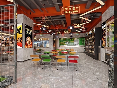 复古工业风烧烤店 烧烤店 烧烤 餐厅 夜市